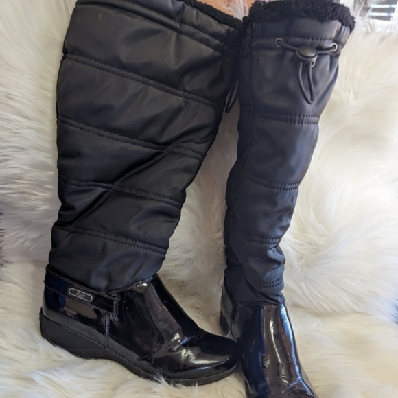 BASS Black Women's Snow Knee Boots - Picture 6 of 7